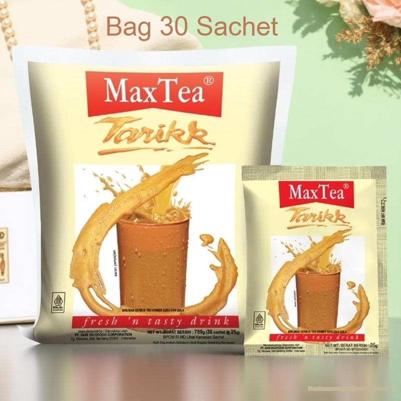 

Max Teh Tarik Bag tea 30 Sachet Minuman Bubuk Teh Susu Instant