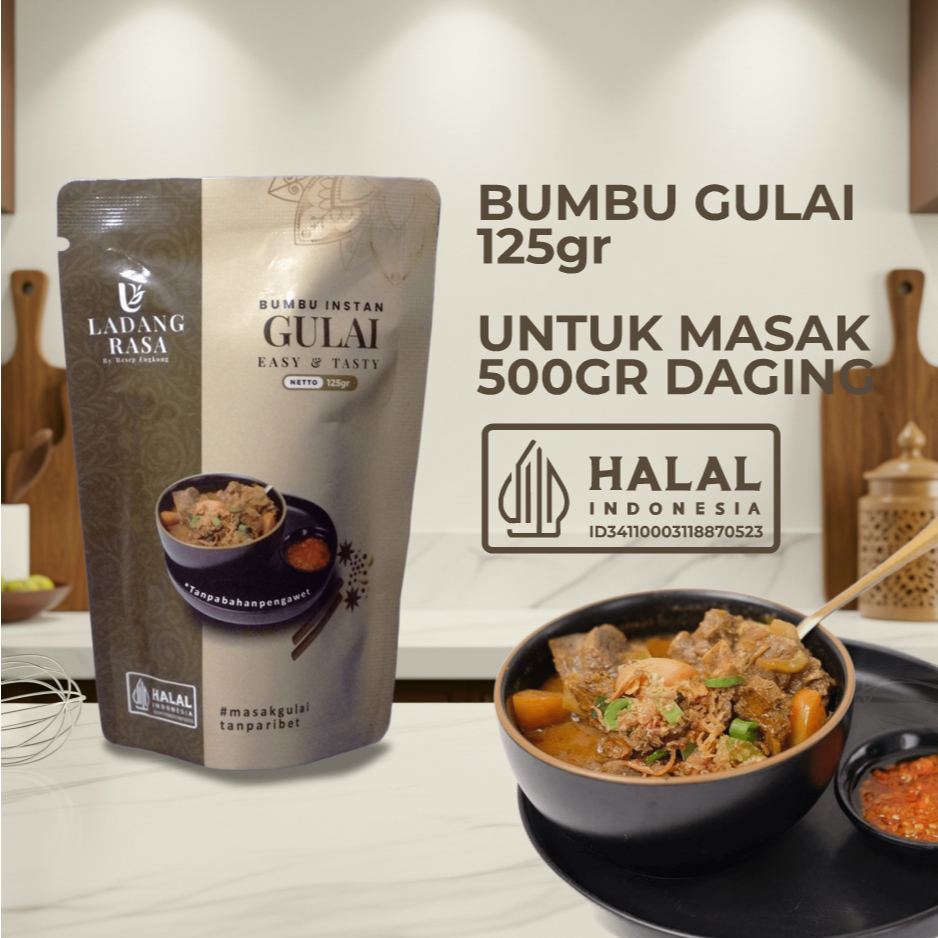 

Ladang Rasa Bumbu Gulai Instan 125gr Basah Pasta Lengkap Komplit Bawang dan Minyak Untuk Masak 500gr Ayam dan Daging Praktis