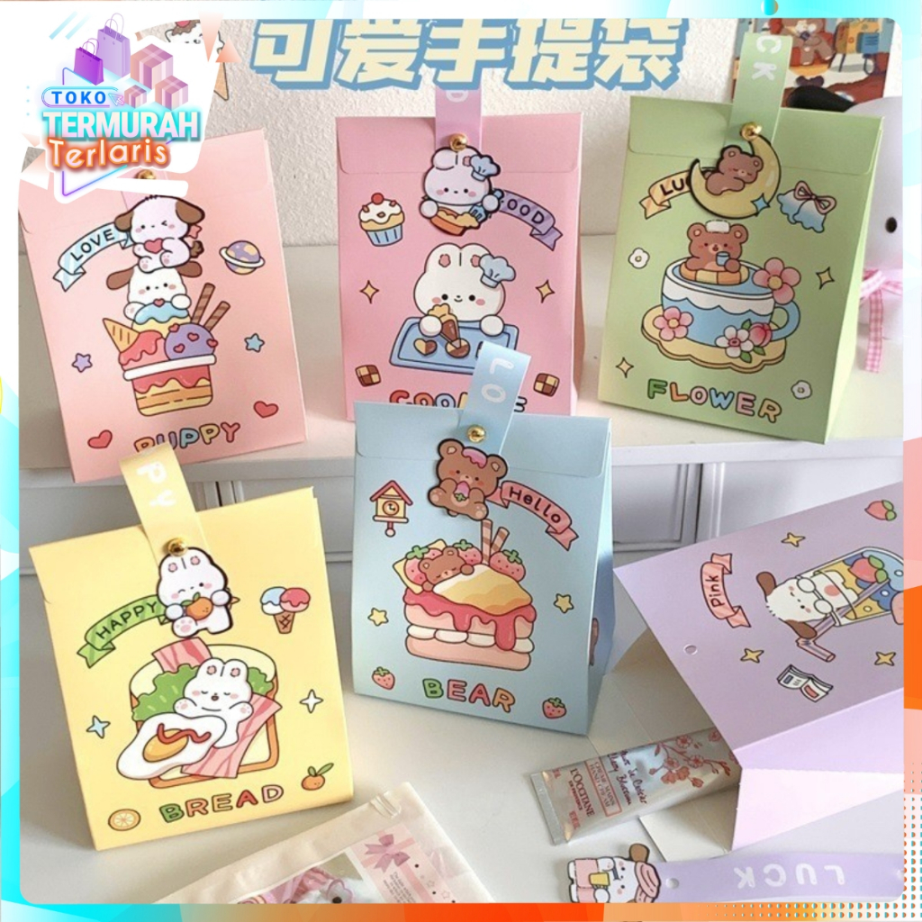 

TTT Goodie Bag Ulang Tahun Anak Motif Kartun Kotak Kado Tas Bingkisan Hadiah Hampers Ulang Tahun Anak Paper Bag Karakter Kotak Souvenir Box Kue Tentengan Souvenirs Party Supplies