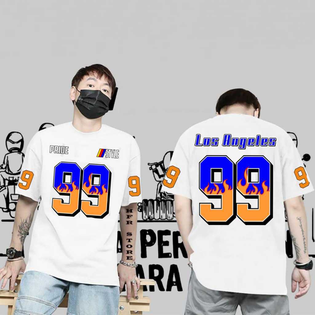 BAJU KAOS PRIA DISTRO T-SHIRT MOTIF ANGKA ATASAN WANITA PRIA KEKINIAN TERLARIS TERPOPULER VIRAL 2025