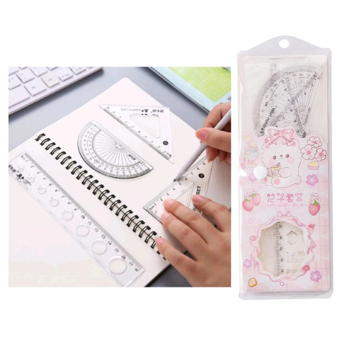 

Penggaris Anak Lucu 20cm Set Isi 4 pcs Penggaris Yang Berbeda Ukuran