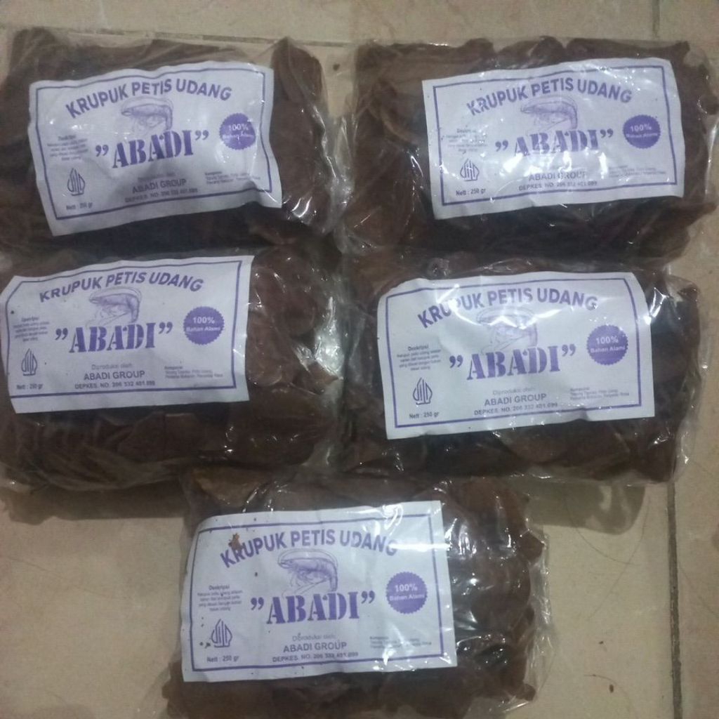 

KERUPUK PETIS UDANG ABADI 1KG ISI 5