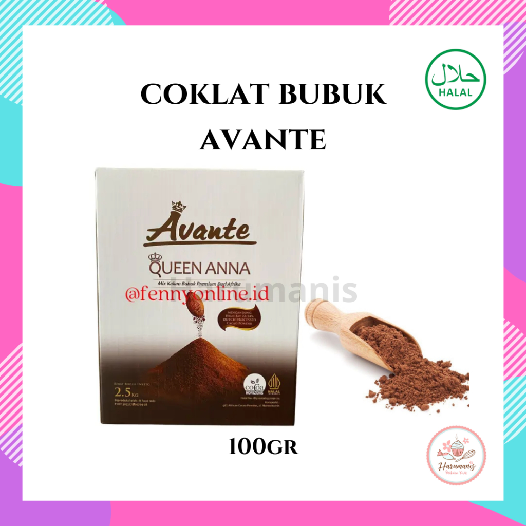 

Coklat Bubuk Avante Queen Anna Cocoa Powder Repack 100gr