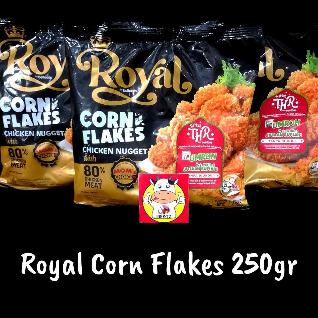 

BELFOOD ROYAL CORN FLAKES 250GR-FROZEN FOOD-BRONTZ JOGJA