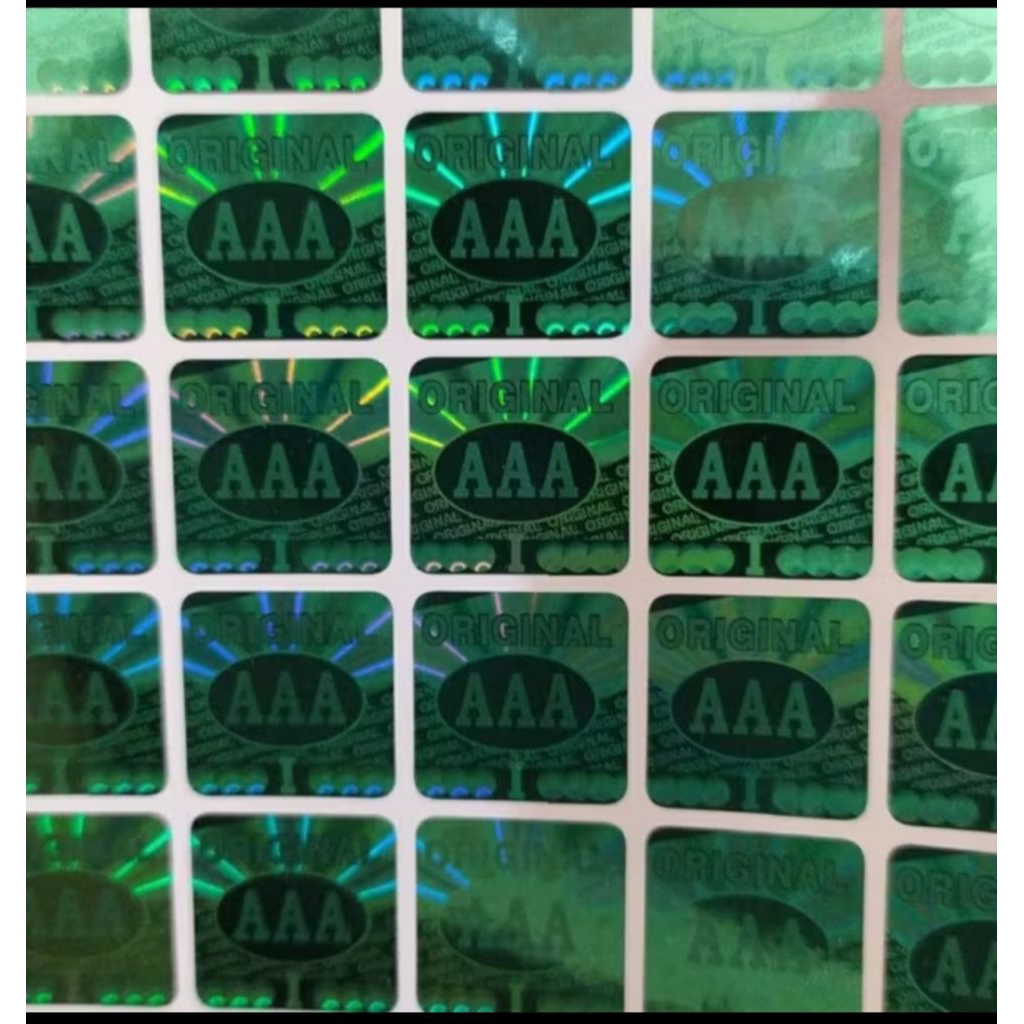 

stiker hologram Original AAA