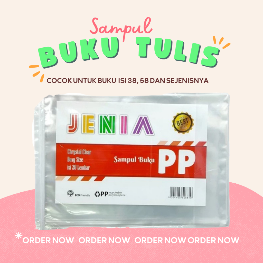 

Sampul Plastik Buku Tulis 38 58 Boxy B5 / Sampul Pp Jenia / Sampul Plastik Tebal