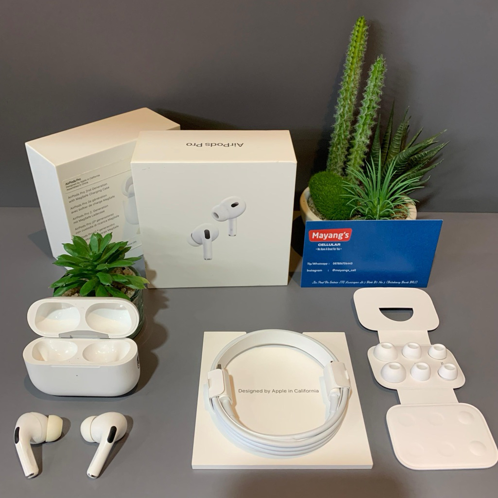 Airpods Pro Gen-2 (Generasi ke-2) Second Fullset Mulus Original