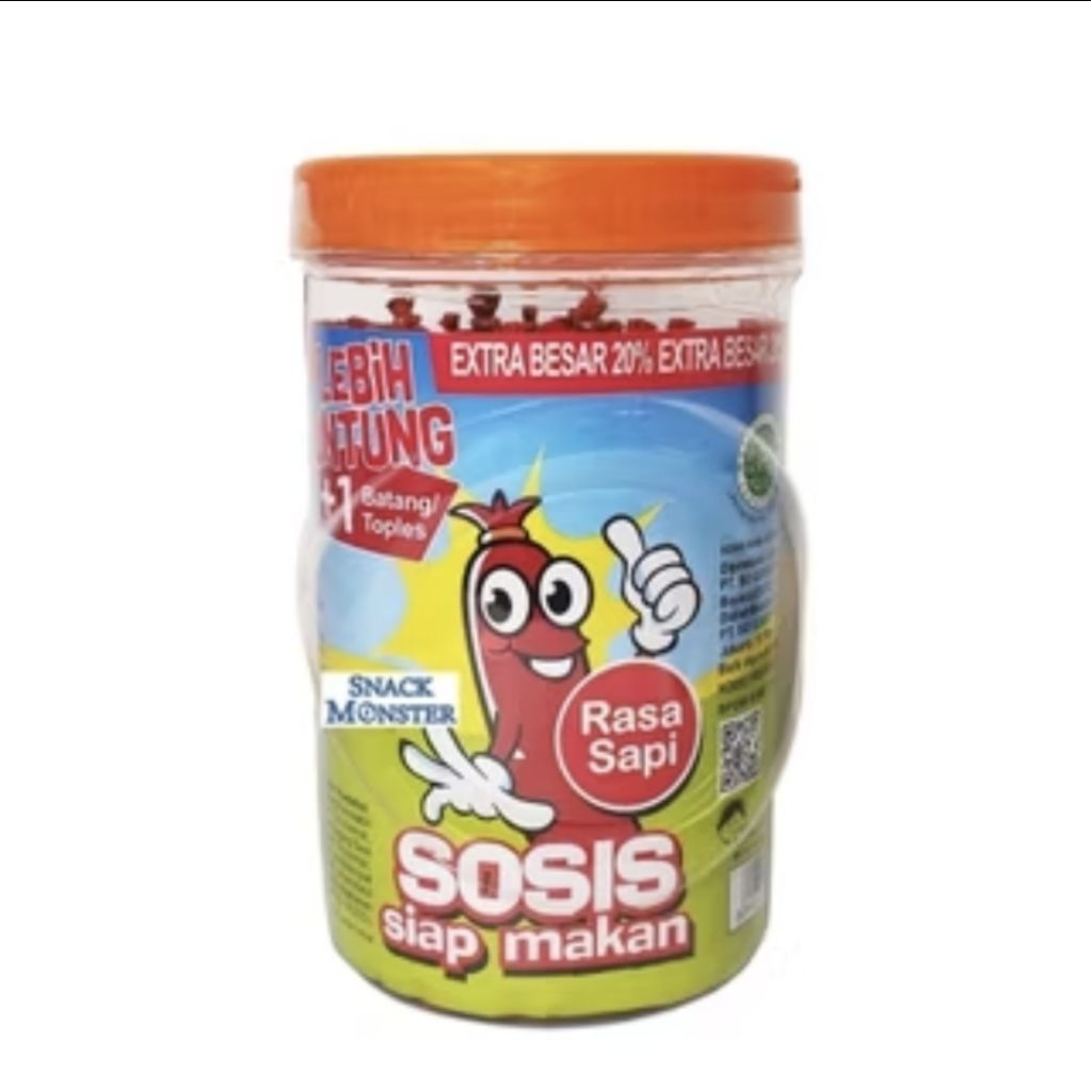 

Sosis So Nice Toples Sosis Siap Makan rasa sapi - Netto 25 pcs x 21 gr