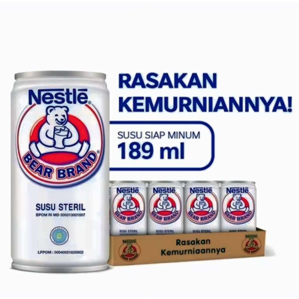 

Bear Brand Susu Beruang 189ml isi 30 pcs