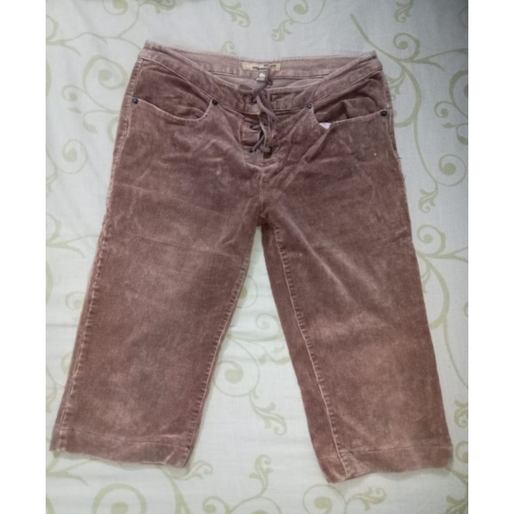 Celana Puntung Corduroy|Corduroy Preloved WANITA
