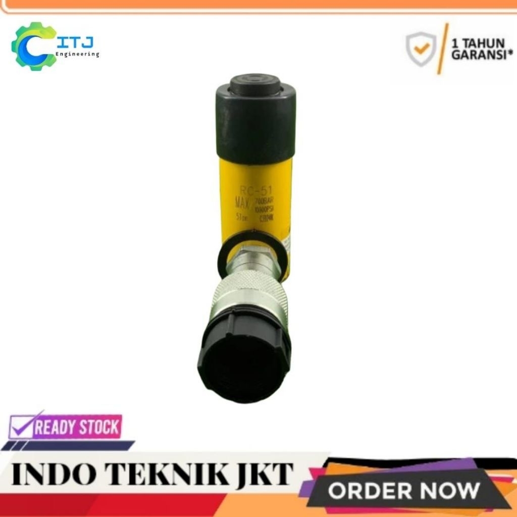 Hydraulic Cylinder 5 Ton 25mm RC-51 BARTON Hidrolik Jack 5T