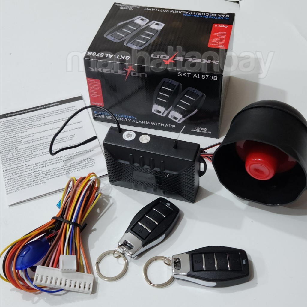 [Bluetooth+App] Alarm Mobil Anti Maling Universal Dengan Fitur Bluetooth + App Terkoneksi ke HP merk