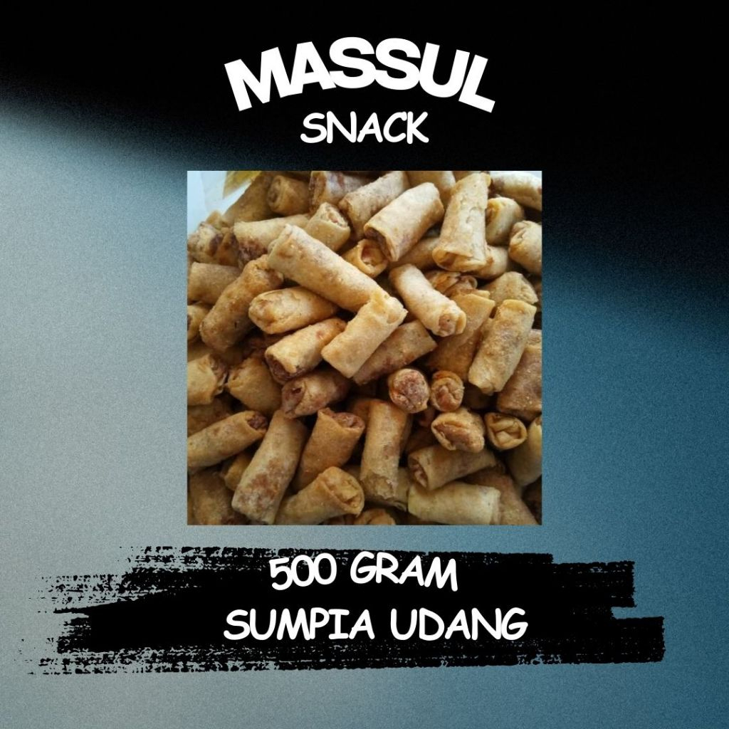 

[500 gram] Samosa Udang Sumpia Abon Kering Crispy Premium