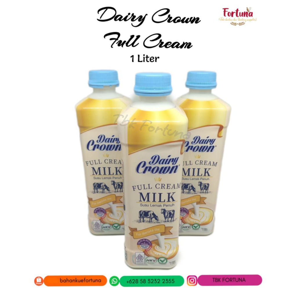 

Dairy Crown Full Cream 1liter (1pcs)