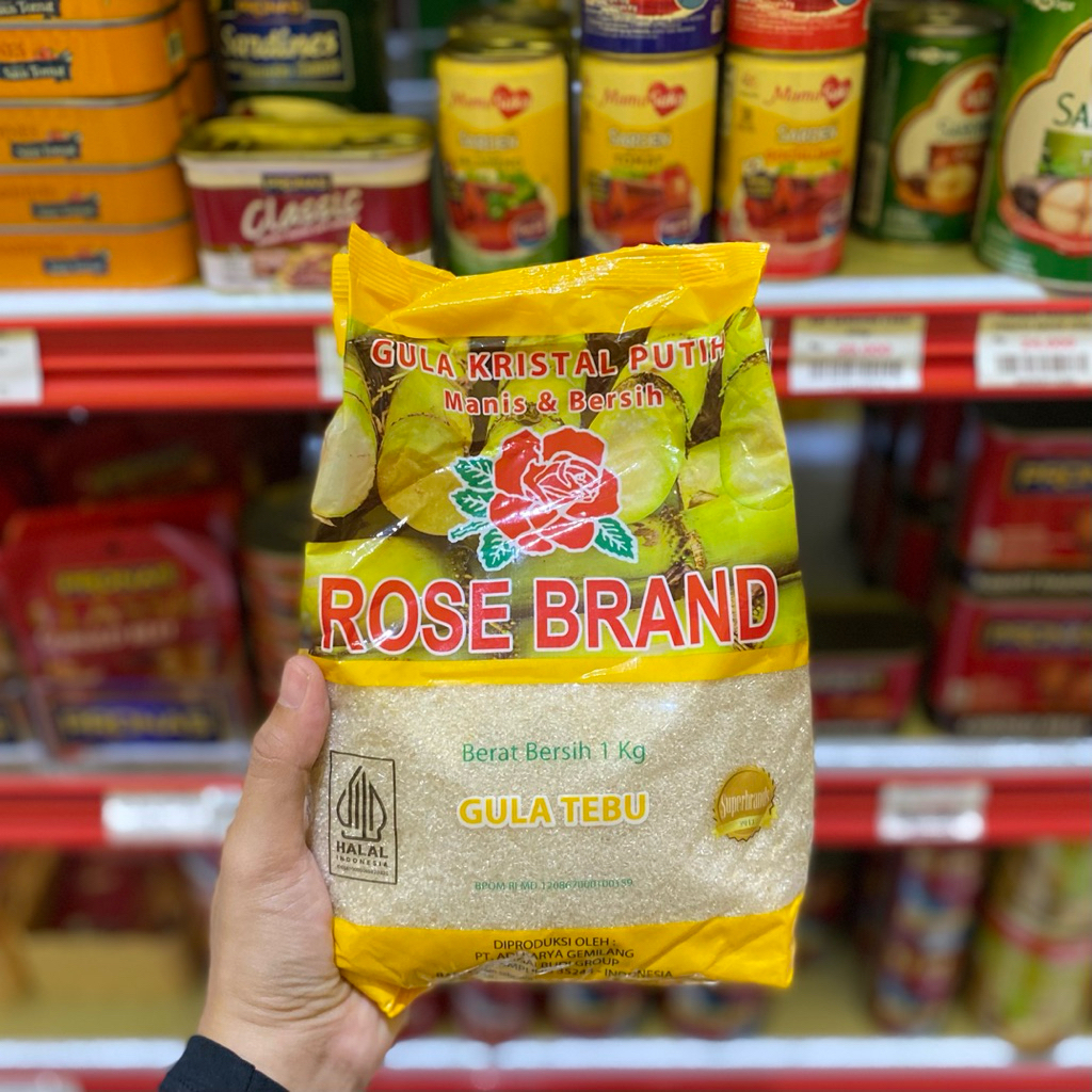 

Rose Brand Gula Pasir Tebu 1kg