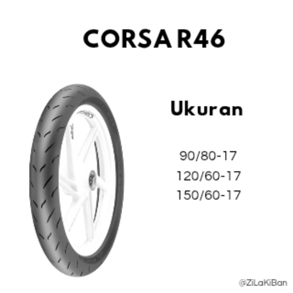 Ban Motor Corsa Platinum R46 RING17 90/80-17 120/60-17 150/60-17