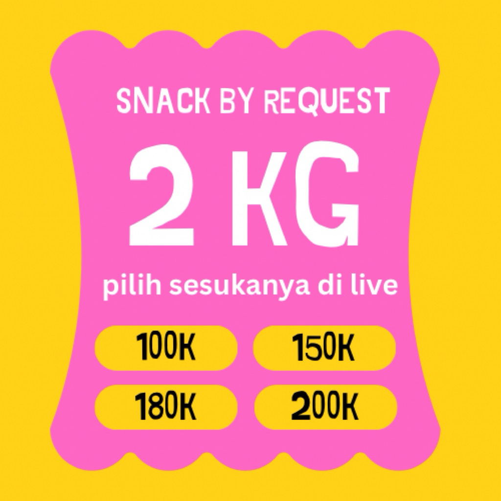 

Snack by Request 2KG | Snack Import | Halal | Viral