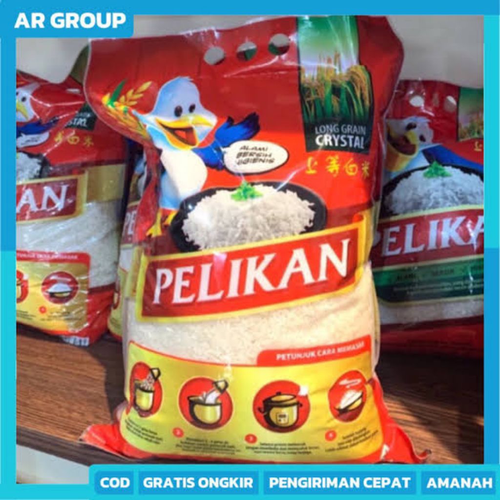 

beras pelikan 5kg murah