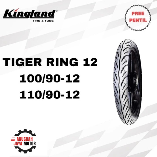 Ban Scoopy Ring 12 KINGLAND King TIGER 100/90 110/90 Ring 12 Ban Motor Tubeless Ban Scoopy Ban Motor
