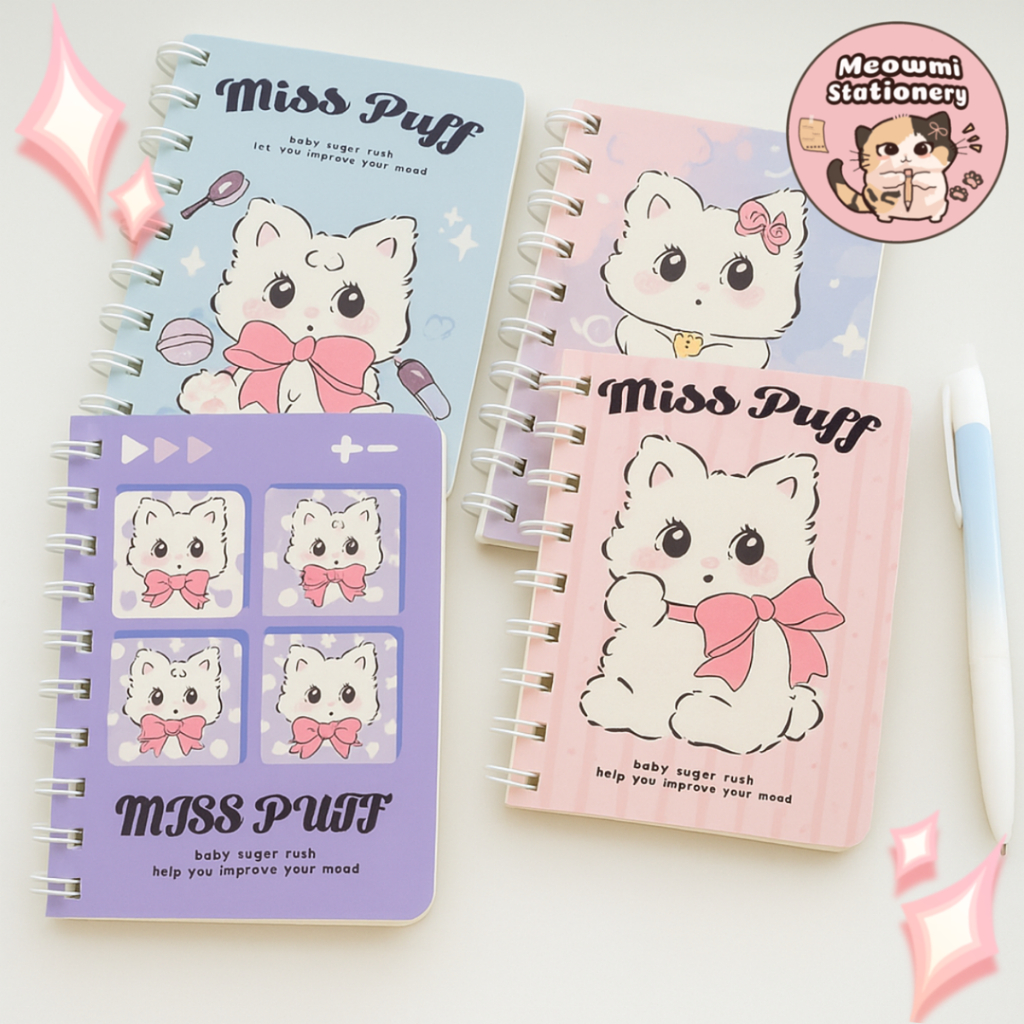 

4pcs Buku Tulis A7 Memo Kecil Motif Kucing Lucu MB0162