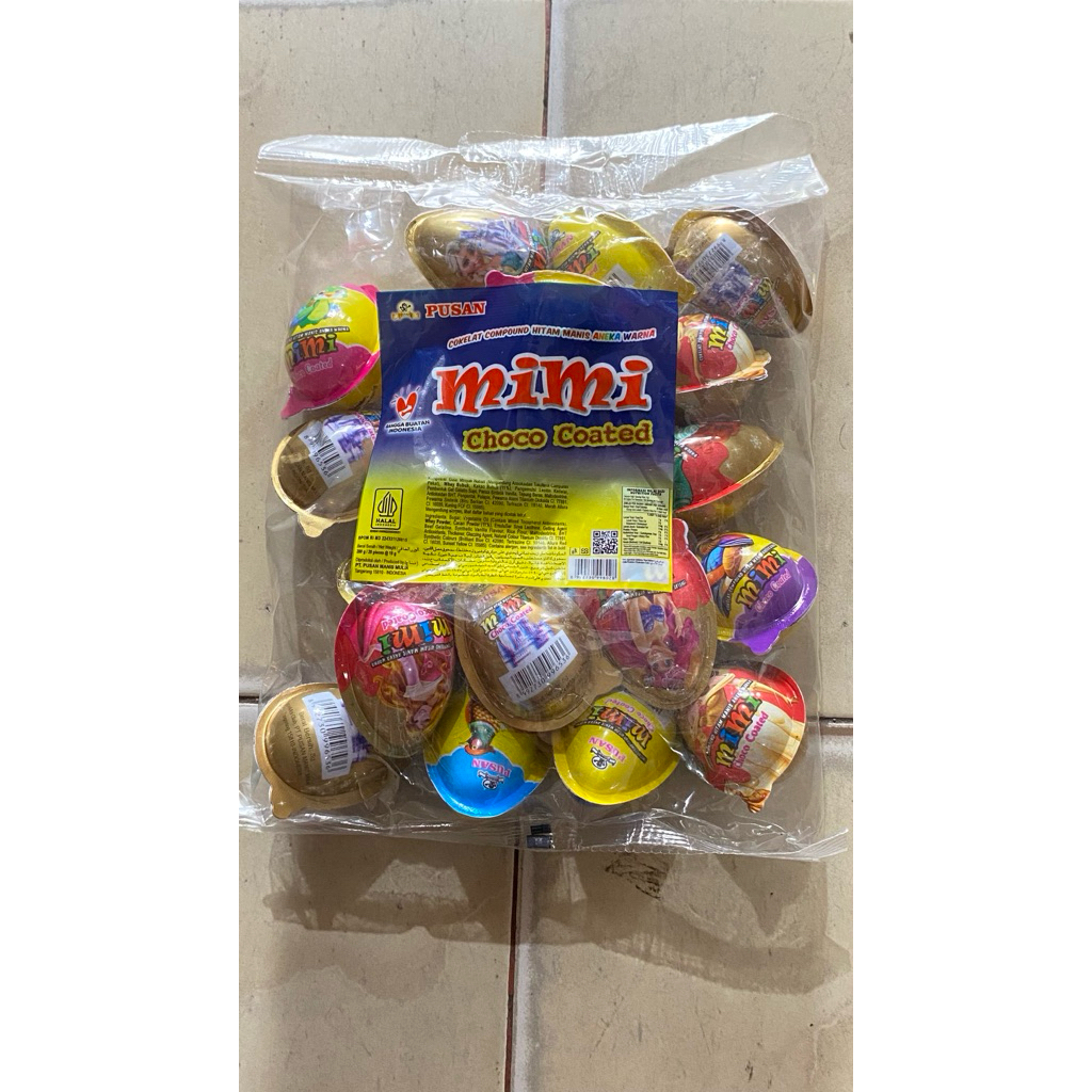COKLAT PUSAN MIMI TELUR 1 PACK ISI 20 PCS