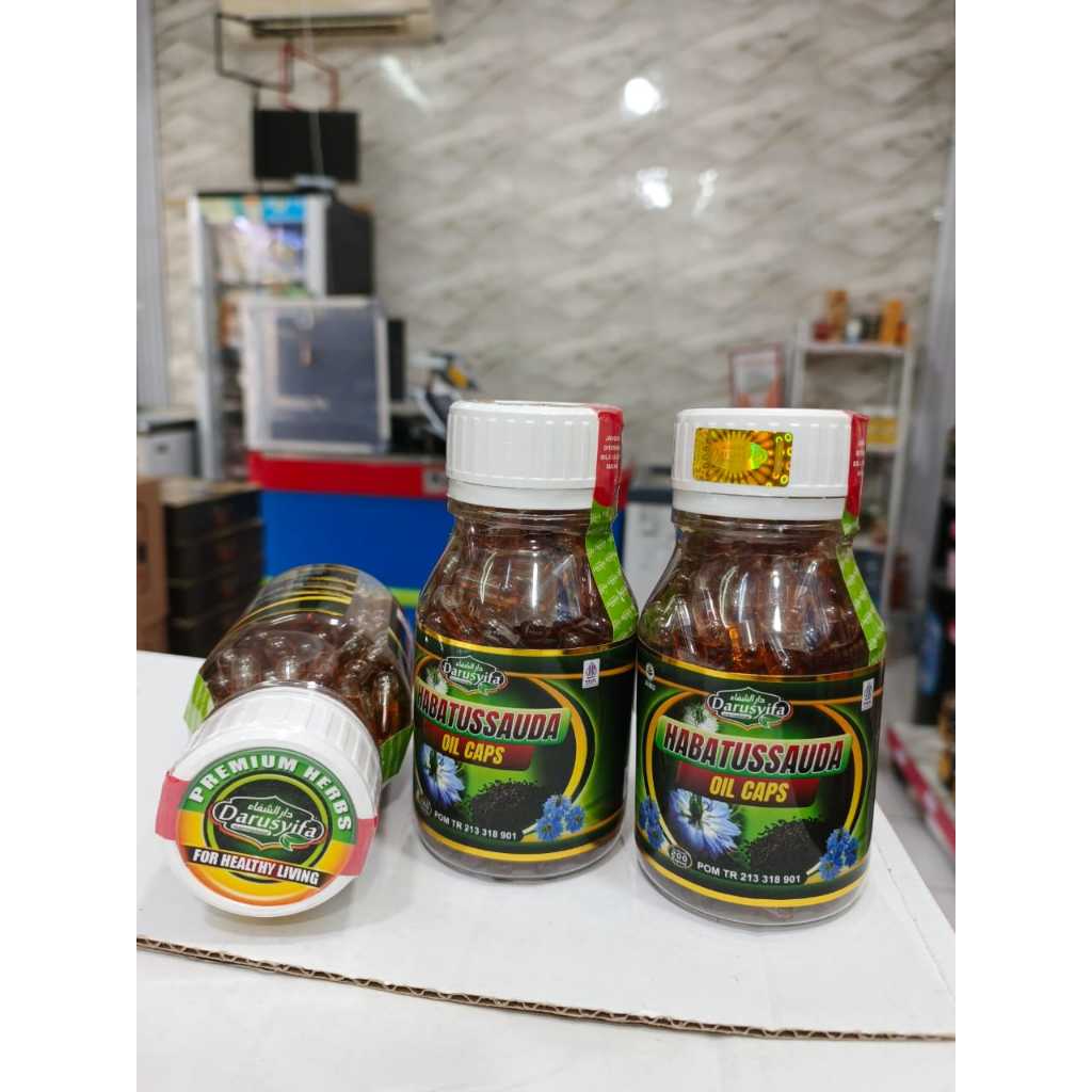 Kapsul Habbatussauda Oil Darusyifa BUKAN CAP KURMA AJWA 200 KPSL