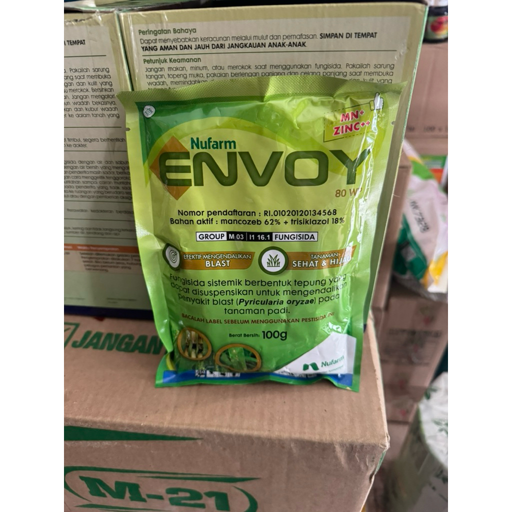 Fungisida ENVOY 80 WP 100gram Nufarm Mankozeb Trisiklazol