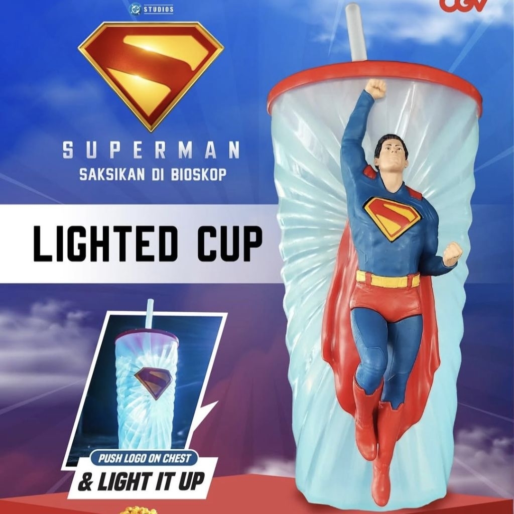 Superman tumbler cgv | Superman exclusive merchandise | Superman tumblr xxi | Superman XXI