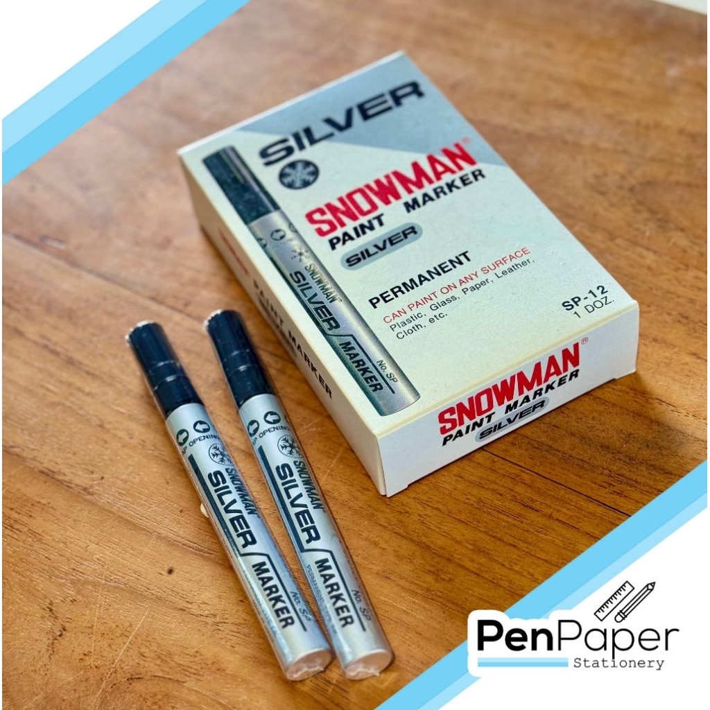 

Spidol Permanent SNOWMAN Silver Marker
