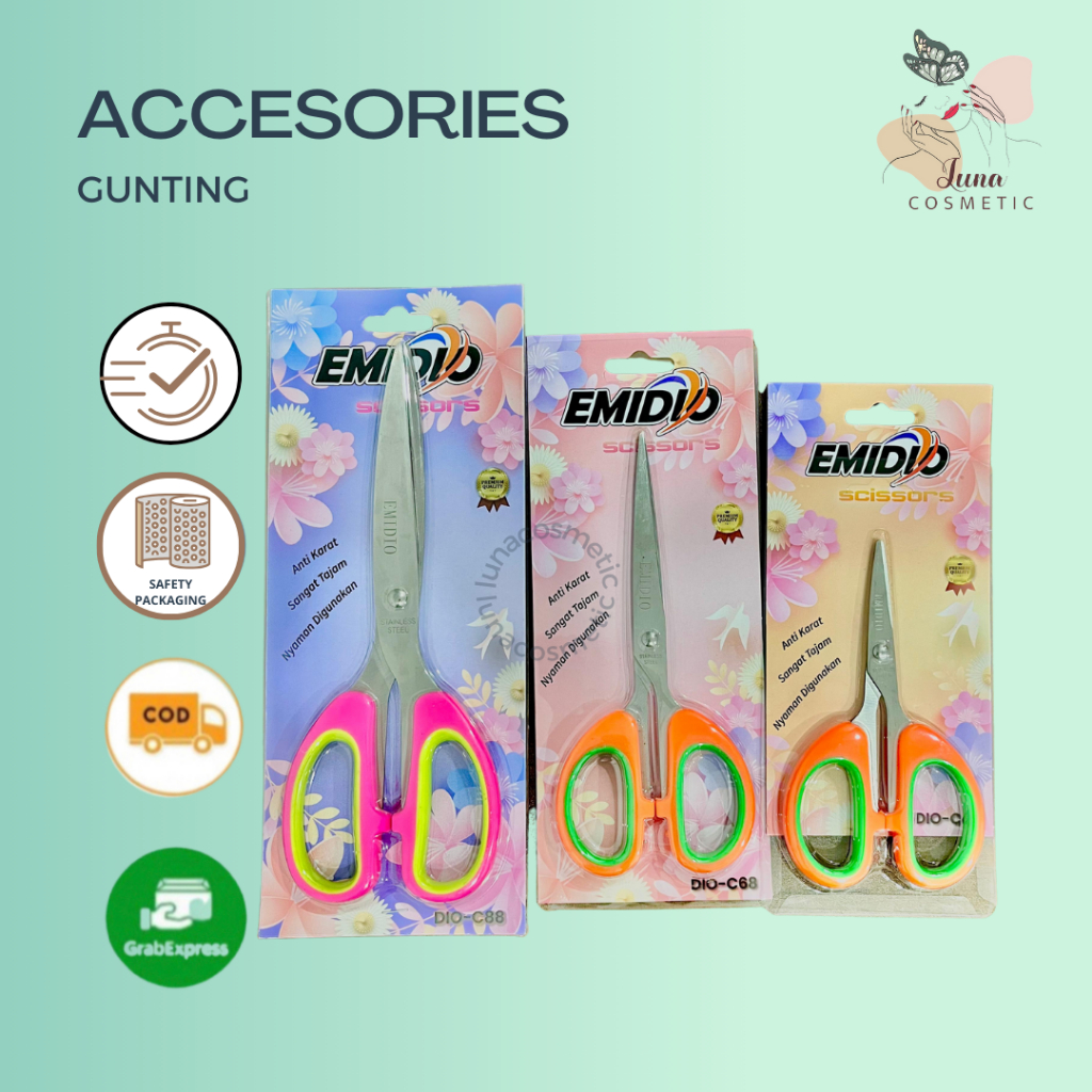 

Gunting Kertas || Scisaors || Ukuran S-M-L Stainless