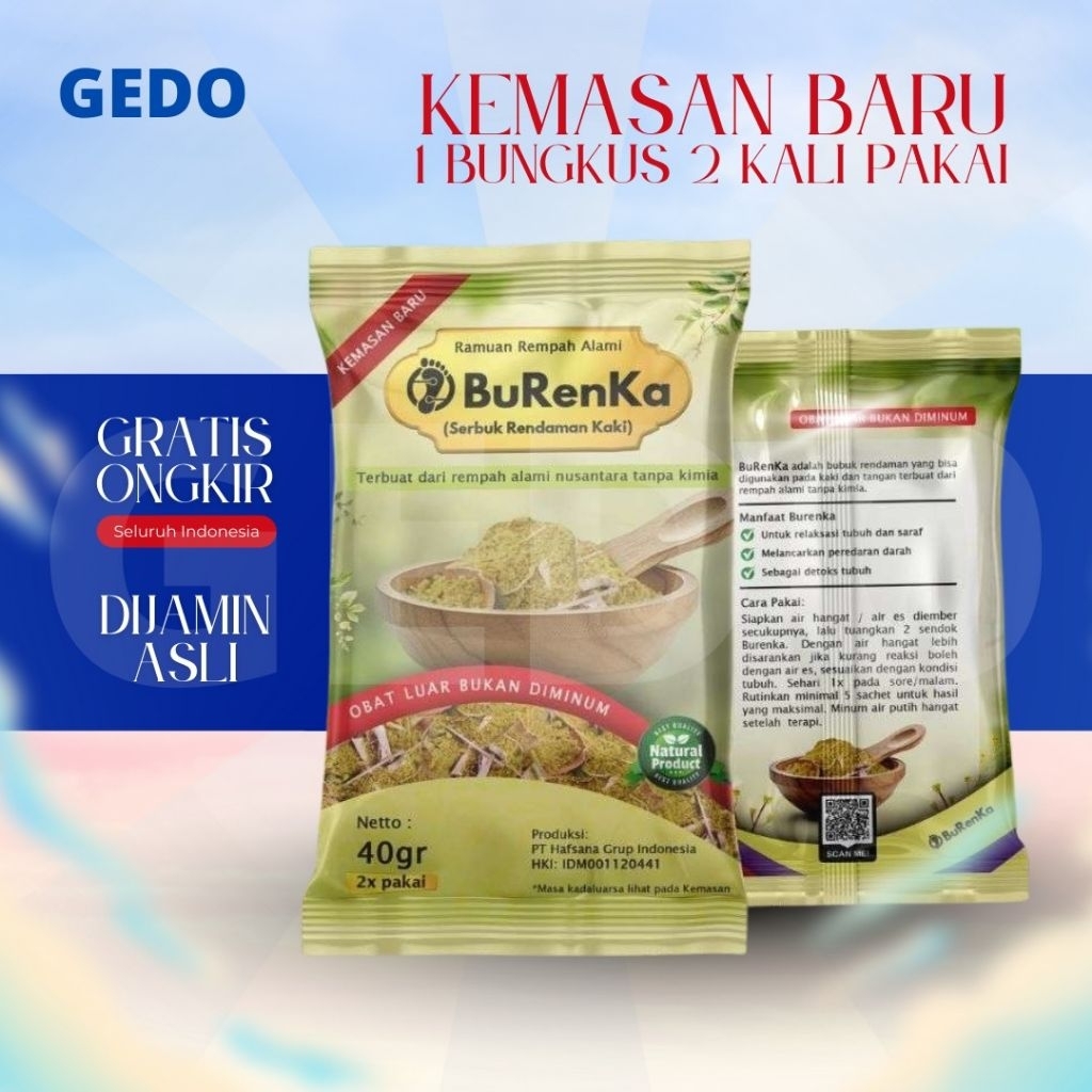 Burenka Rendaman Kaki Original Serbuk Rempah Herbal