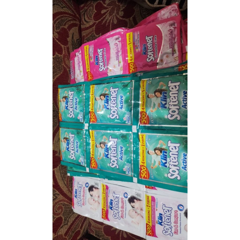 Softener Soklin Sachet Pelembut dan Pewangi  Pakaian 1x bilas  1 Renceng isi pcs
