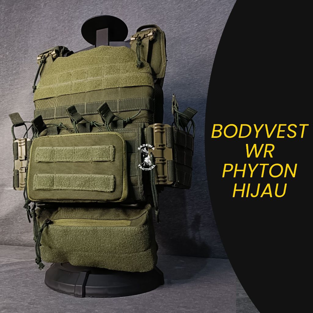 Bodyvest Python Hijau / Bodyvest Brimob / Bodyvest TNI / Bodyvest Polisi / Bodyvest Tactical / Bodyv