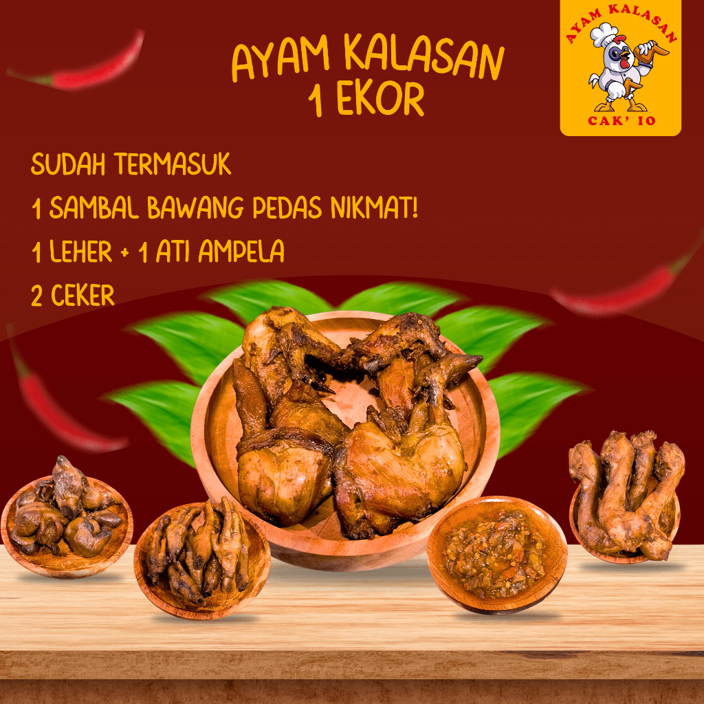 

Ayam Kalasan Manis Ori Premium / Ayam Kalasan Manis Premium 1 Ekor / Ayam Kalasan Manis Premium