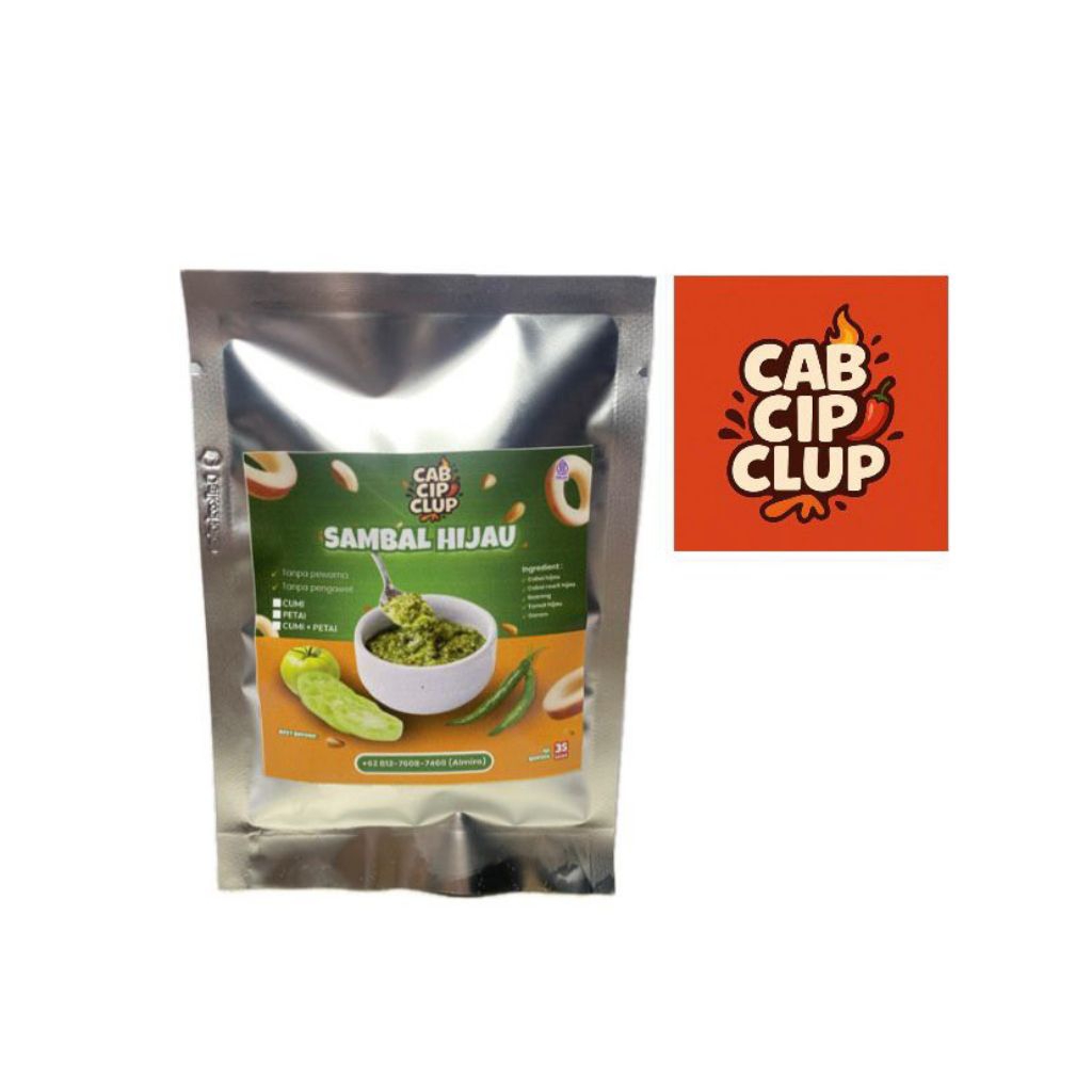 

Sambal Sachet Cabai Hijau Siap Saji 35gr