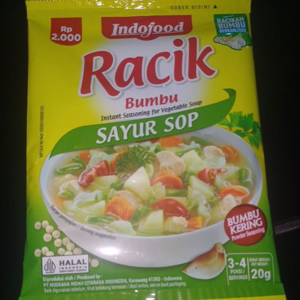 

Racik sayur sop 20 g