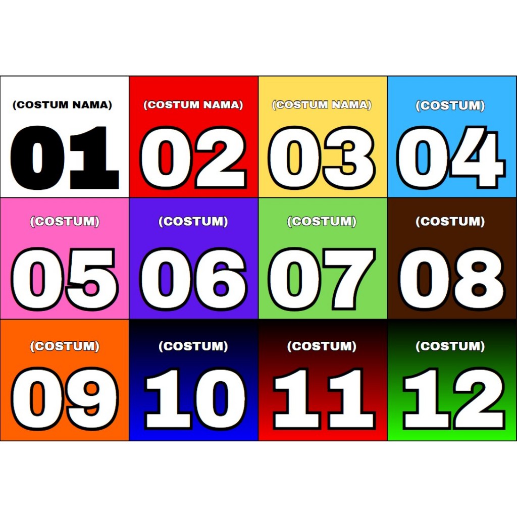 

NOMOR HURUF KODE BARANG + LAMINATING CUSTOM WARNA ANGKA NOMOR URUT