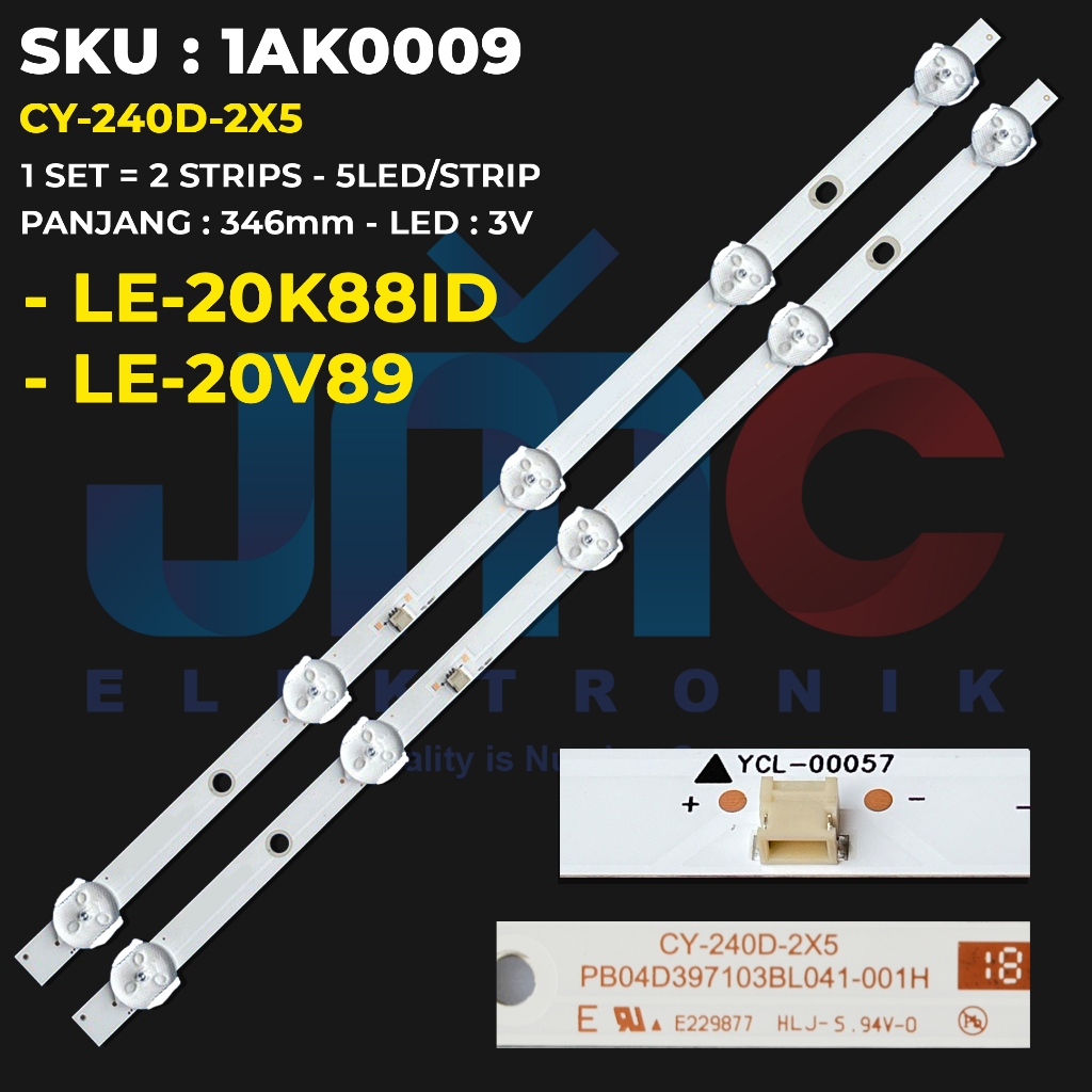 Backlight TV AKARI 20 Inch LE-20V89 LE-20K88ID