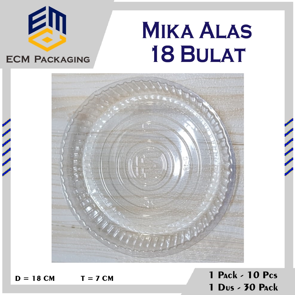 10PCS MIKA ALAS PUDING 18 BULAT | MIKA ALAS KUE | MIKA TATAKAN PUDDING