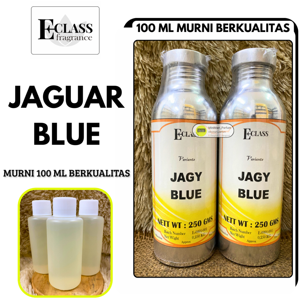 Bibit Parfum JAGUAR BLUE Repack 100 ML MURNI Berkualitas ECLASS Fragrance - Parfum Murni Berkualitas
