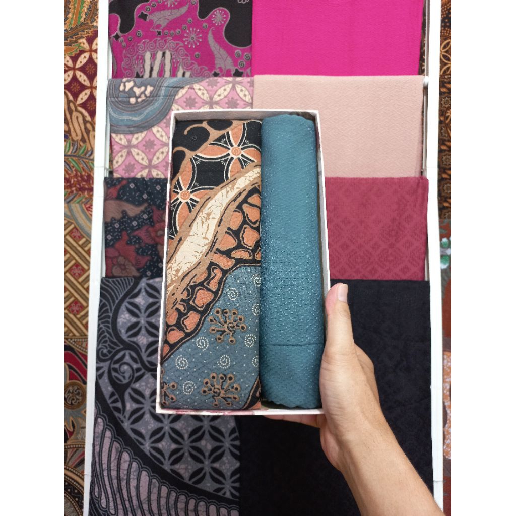 Promo Kain batik doby/Bahan batik katun/Batik cirebon/Batik semi sutra/Batik tulis/Setelan batik