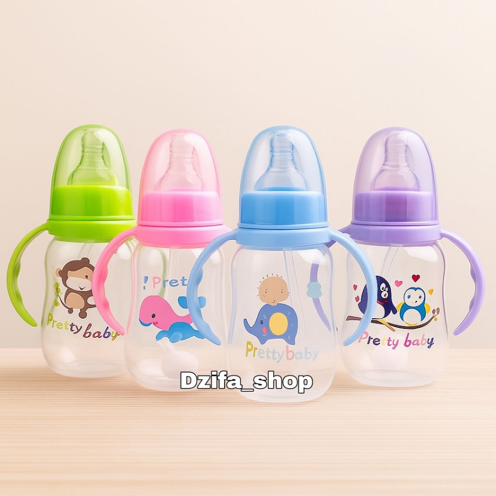 Botol susu Impor Botol susu bayi bebas BPA 150 ml gambar lucu