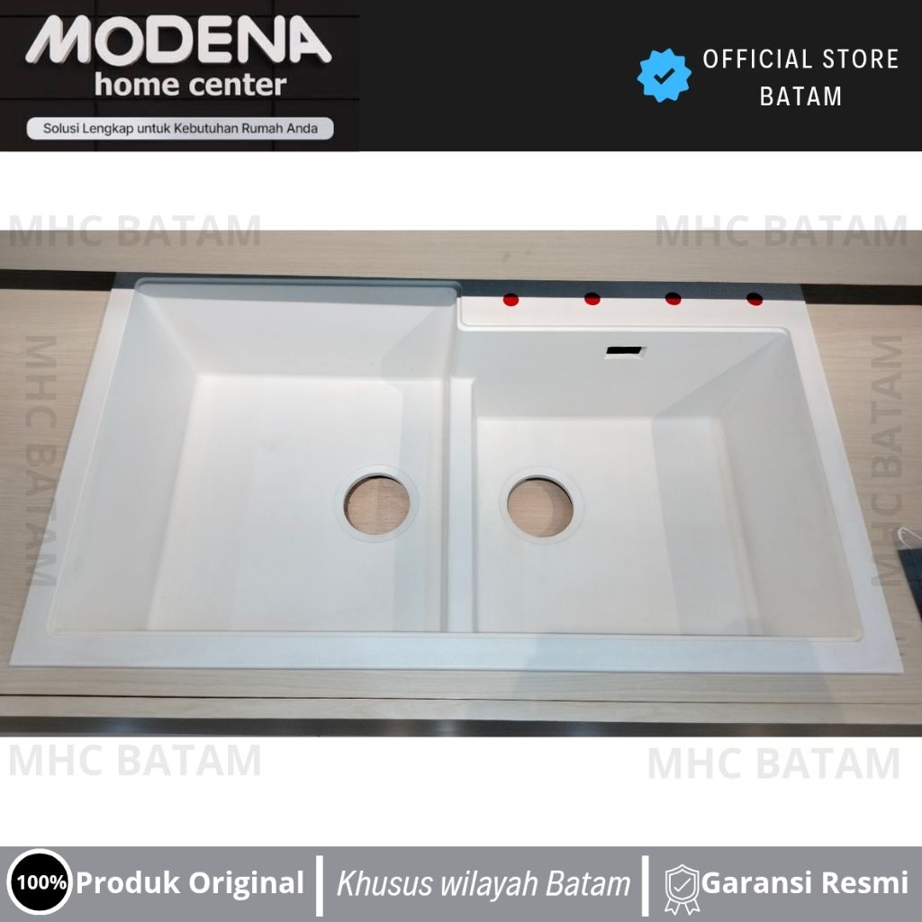MODENA OFFICIAL STORE BATAM KS 9200F WP QUARTZ GRANITE SINK