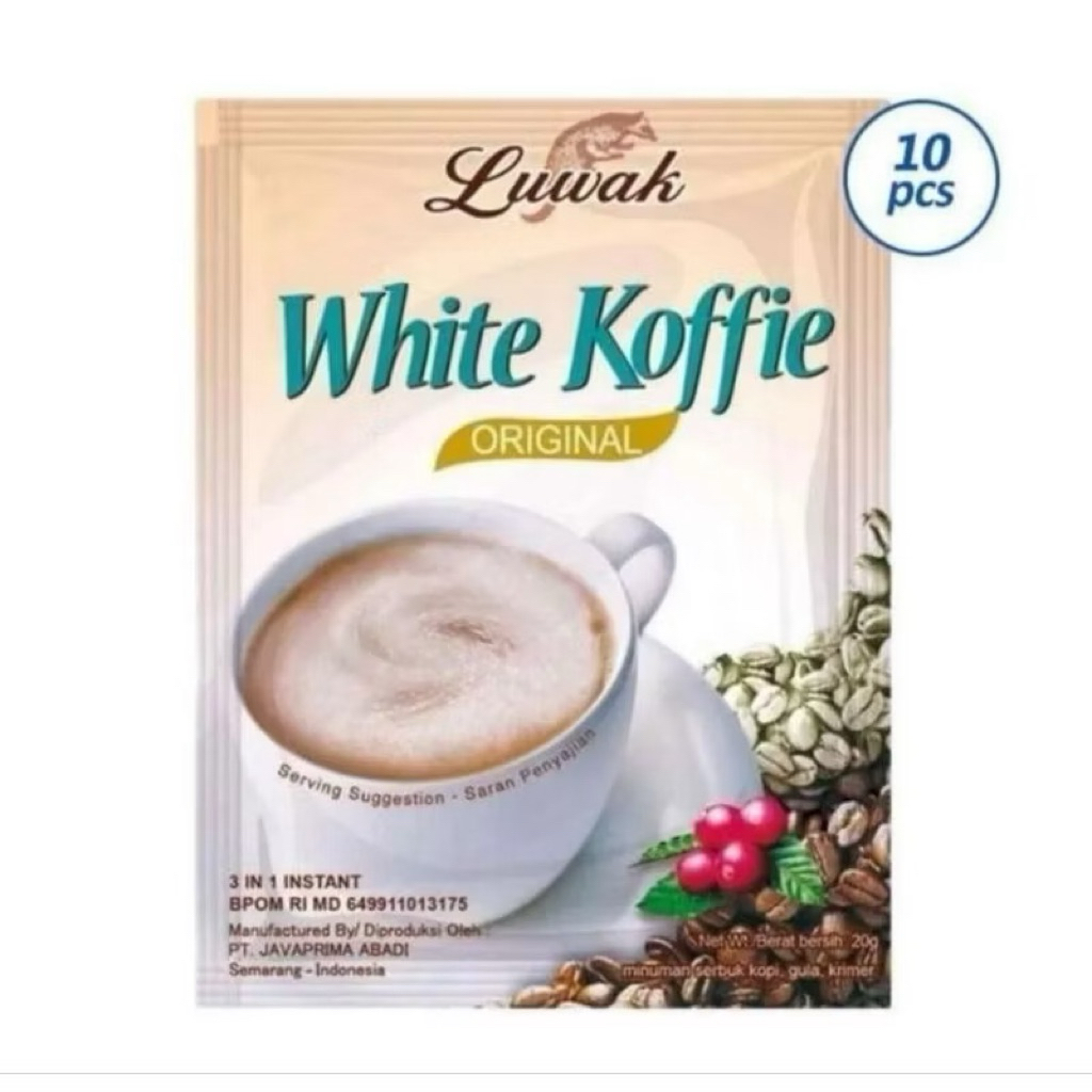 

kopi Luwak White Koffie 1 renceng (10 sachet)