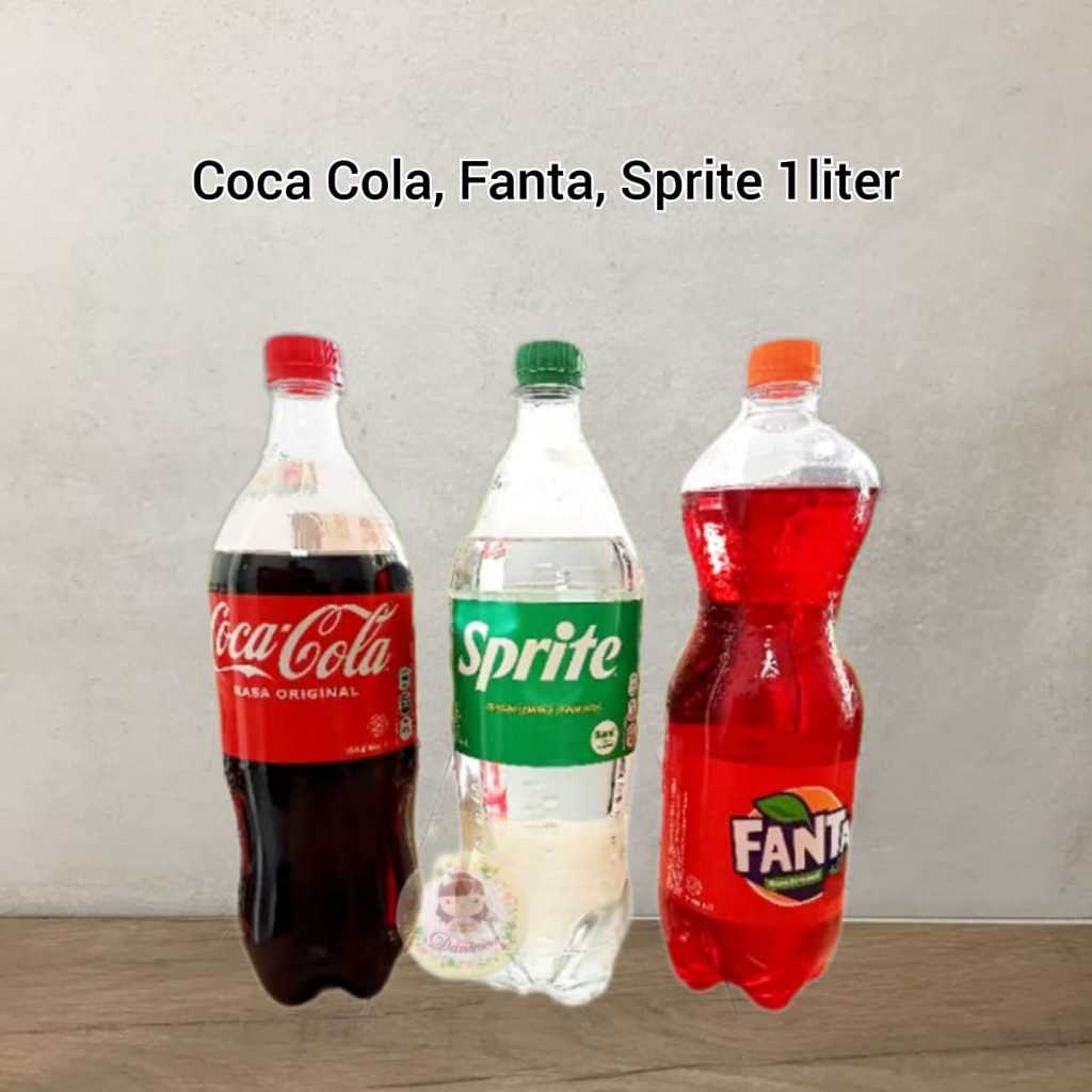 Coca Cola Fanta Sprite 1/2 krat isi 6 botol 1 liter KHUSUS REGULLER/CARGO ( SCP )