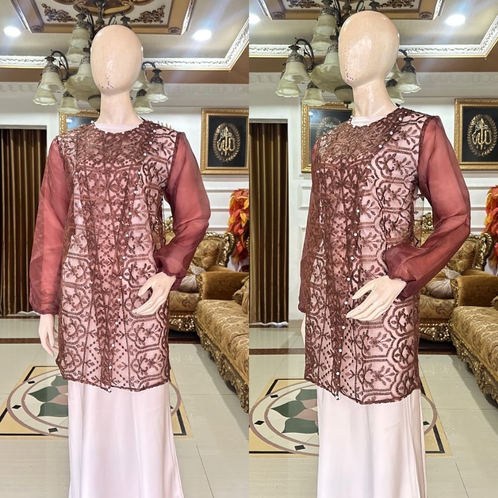 DISKON ZIZA AUTER BRUKAT SILANG FULL PAYET/BAJU KONDANGAN WISUDA BRIDESMAID