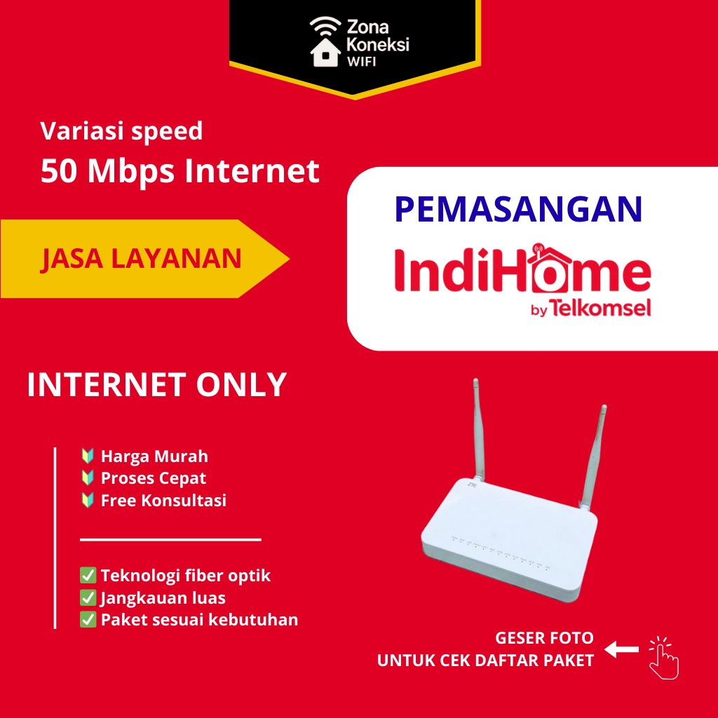 PROMO PASANG BARU INDIHOME 50 Mbps Internet | PASANG BARU WiFi | PASANG BARU INDIHOME | DAFTAR WIFI