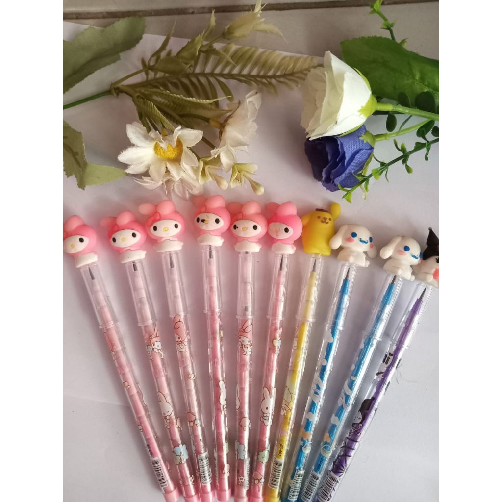

Pensil Isi Ulang Karakter Sanrio and Friends/Pensil Sambung Susun Karakter Lucu