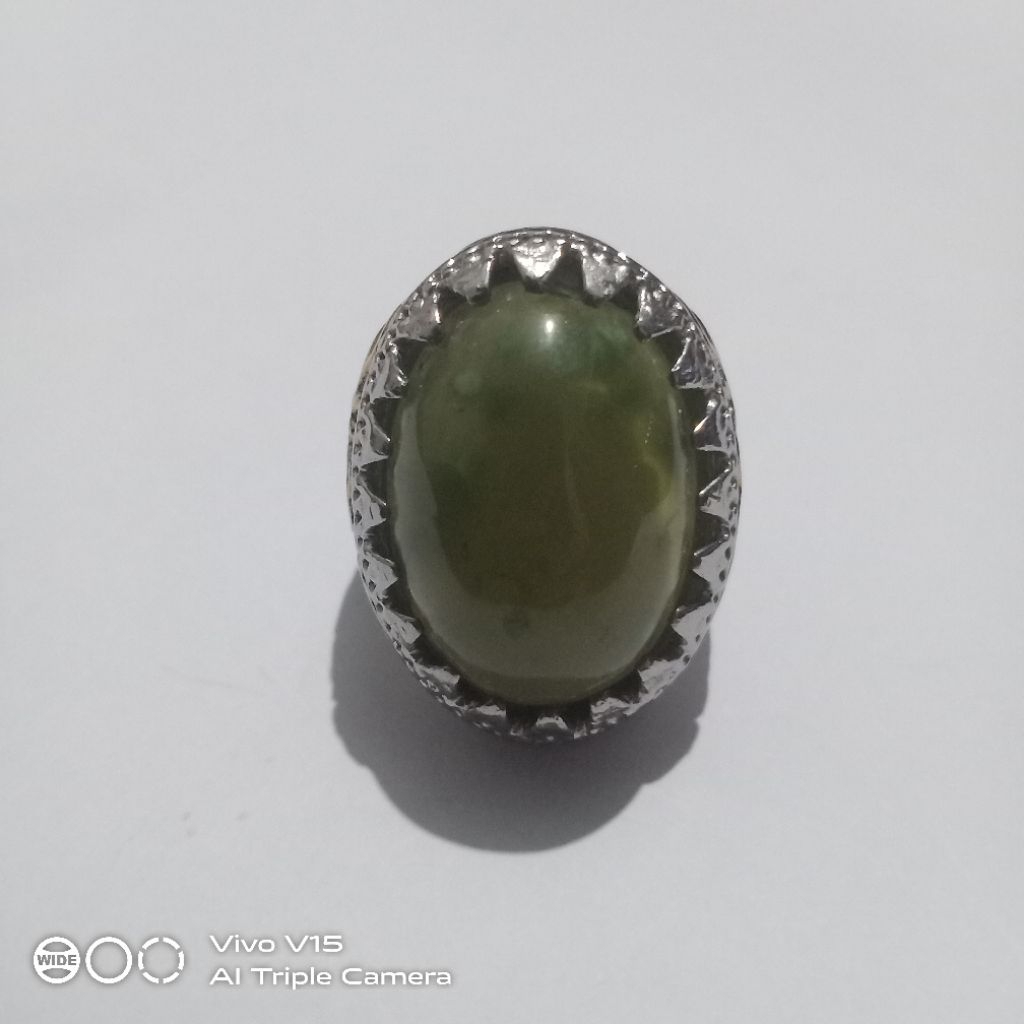 Cincin Batu Akik Lumut Sungai Dareh