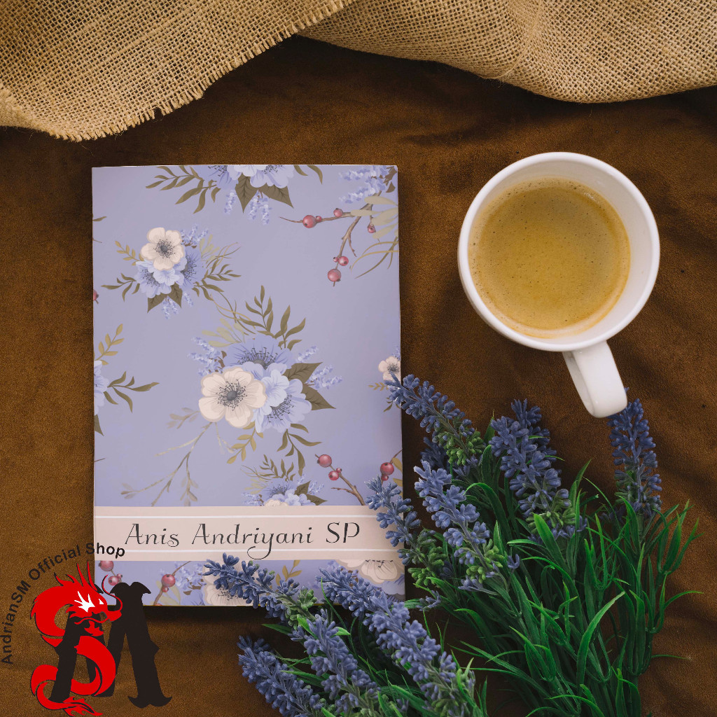 

Notebook Custom Nama buku tulis Catatan A5 Hard Cover Motif Bunga #ungu Diary Aesthetic Lucu Stationary Sekolah Kado Souvenir 100